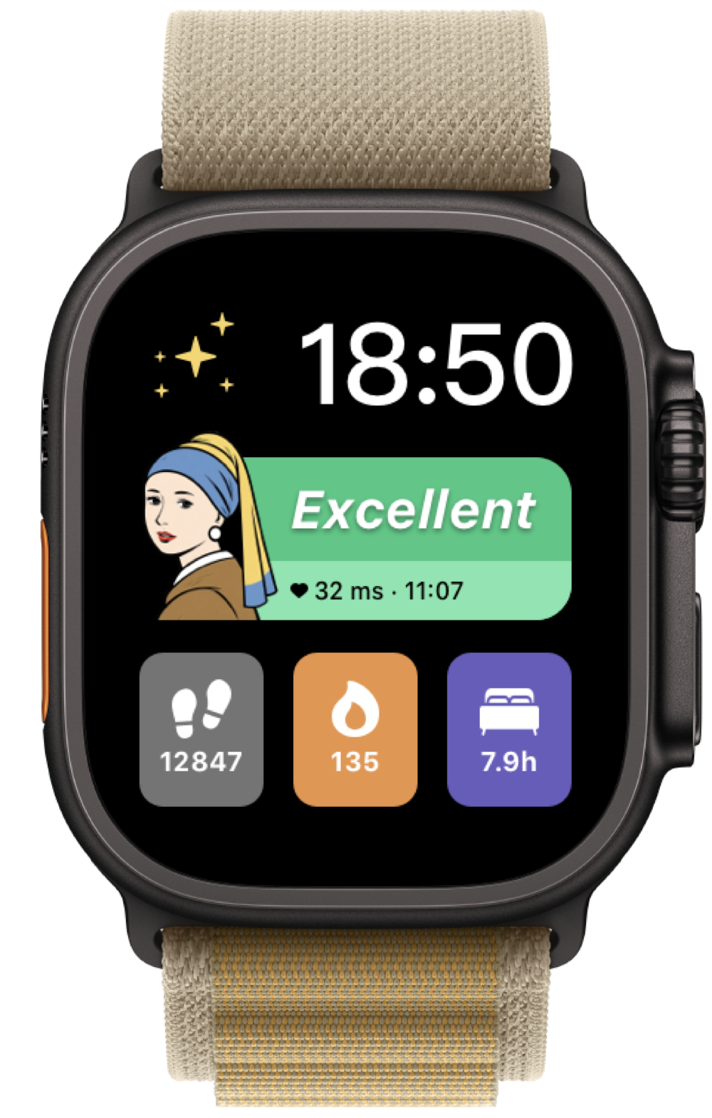 Full watch face with RelaxWatch complications
