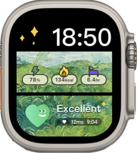 RelaxWatch circular complication on Apple Watch face
