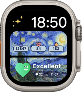 RelaxWatch corner complication with recovery score